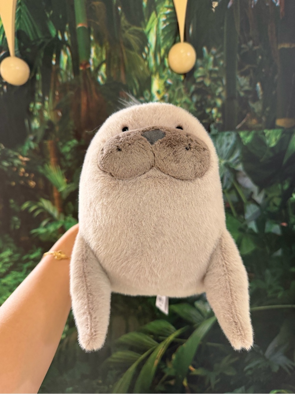 Jellycat Light Gray Seal Plush